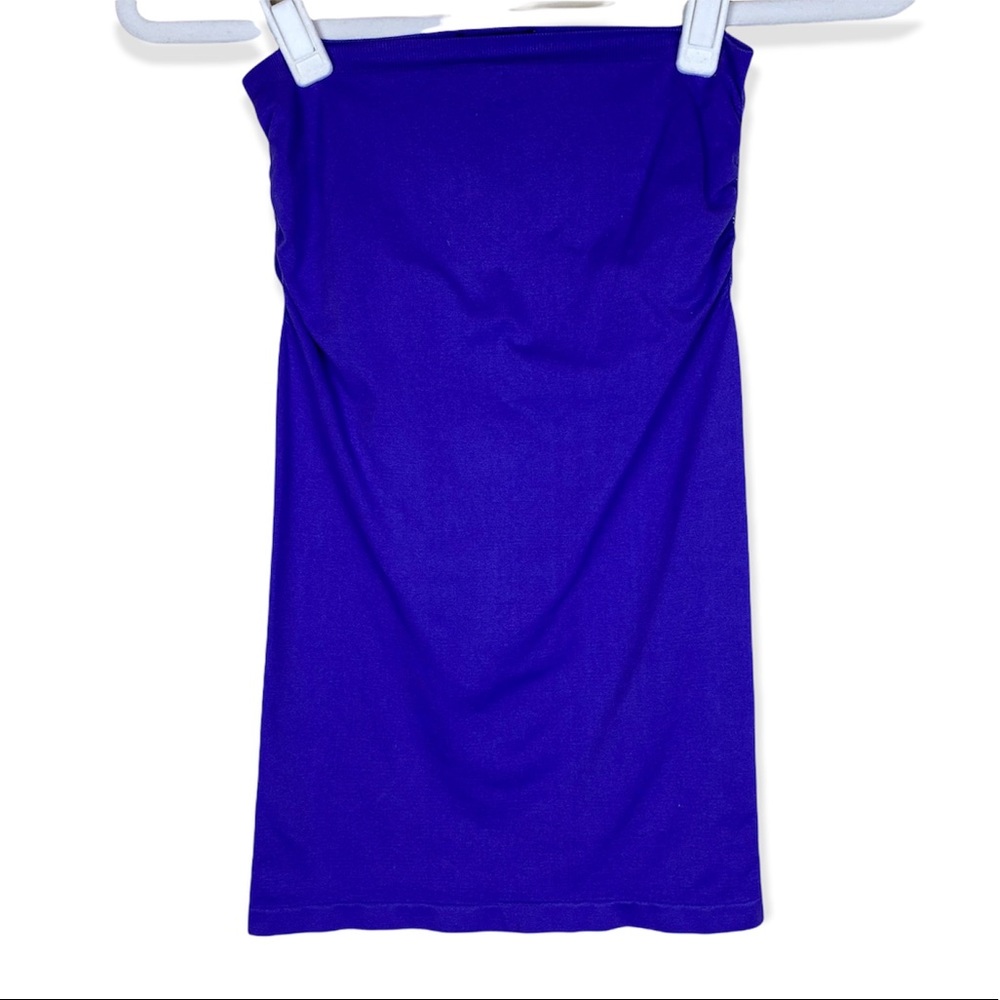 Wet Seal Y2K Fitted Purple Tube Top